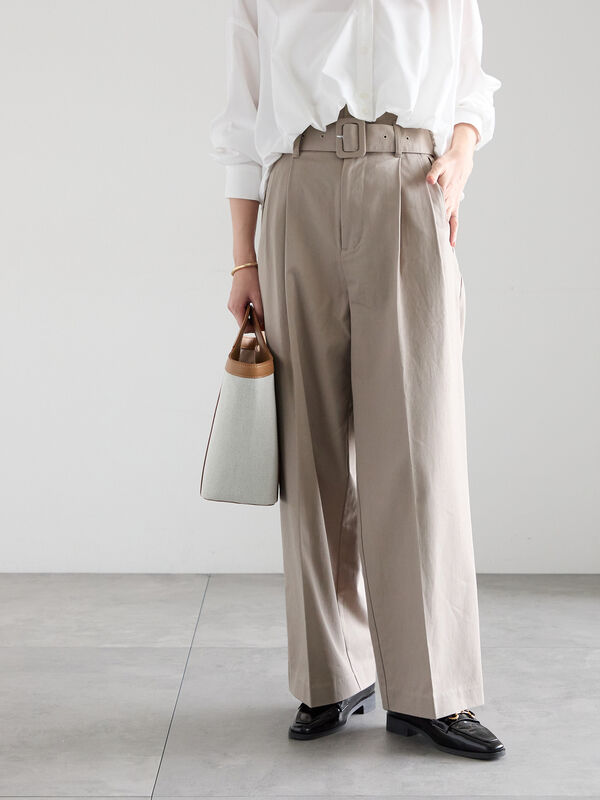 セール】 ハイウエストワイドチノパンツ《2026 spring catalog item
