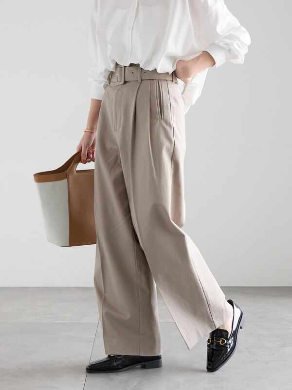 セール】 ハイウエストワイドチノパンツ《2026 spring catalog item