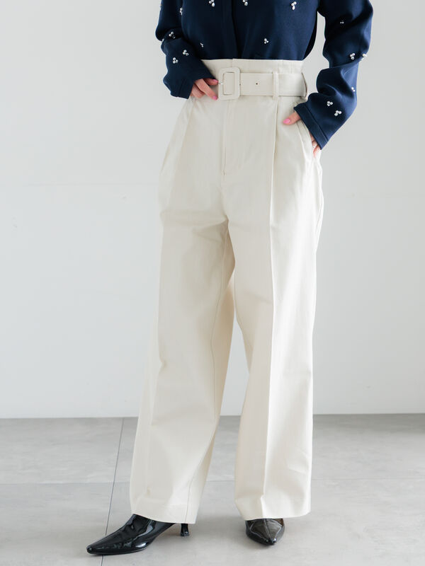 セール】 ハイウエストワイドチノパンツ《2026 spring catalog item