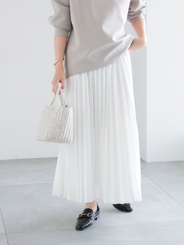 プリーツロングスカート（オフホワイト）｜Te chichi（テチチ）通販