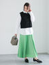 プリーツロングスカート（オフホワイト/グリーン/ブルー）｜Te chichi（テチチ）通販