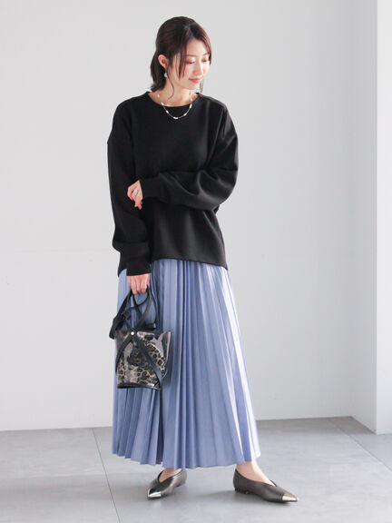 プリーツロングスカート（オフホワイト/グリーン/ブルー）｜Te chichi（テチチ）通販