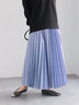 プリーツロングスカート（オフホワイト/グリーン/ブルー）｜Te chichi（テチチ）通販