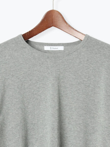 コンパクトクルーネックニット【AOYAMA FASHION ASSOCIATION × Té chichi】（グレー/ネイビー）｜Te chichi（テチチ）通販