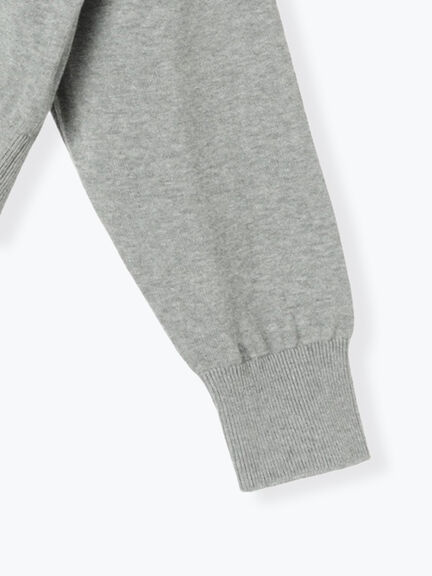 コンパクトクルーネックニット【AOYAMA FASHION ASSOCIATION × Té chichi】（グレー/ネイビー）｜Te chichi（テチチ）通販