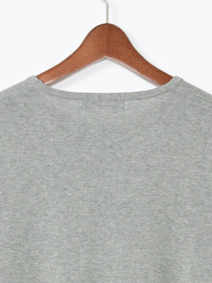 コンパクトクルーネックニット【AOYAMA FASHION ASSOCIATION × Té chichi】（グレー/ネイビー）｜Te chichi（テチチ）通販