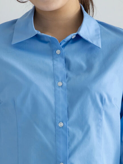 プリンセスラインクロップトシャツ【AOYAMA FASHION ASSOCIATION × Té chichi】（ピンク/サックスブルー）｜Te chichi（テチチ）通販