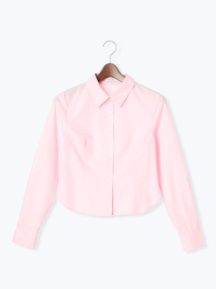 プリンセスラインクロップトシャツ【AOYAMA FASHION ASSOCIATION × Té chichi】（ピンク/サックスブルー）｜Te chichi（テチチ）通販