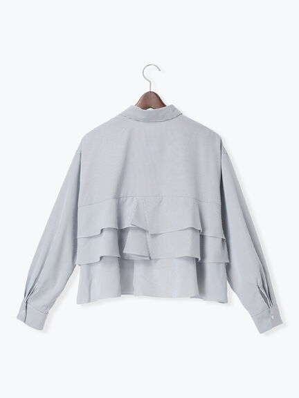 ティアードフリルクロップトシャツ（オフホワイト/イエロー/ネイビー）｜Te chichi（テチチ）通販