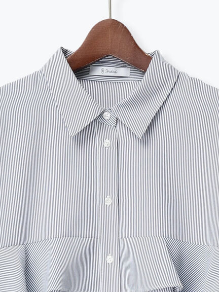 ティアードフリルクロップトシャツ（オフホワイト/イエロー/ネイビー）｜Te chichi（テチチ）通販