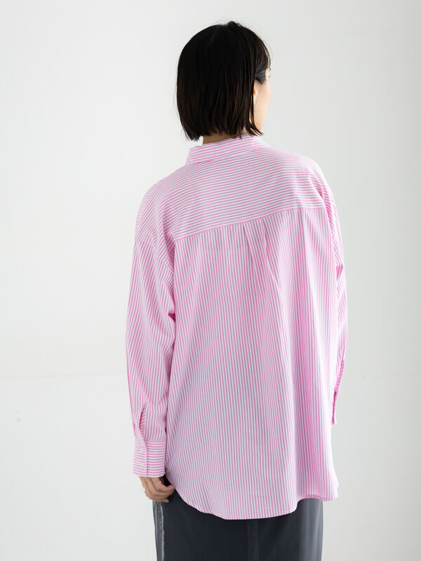 オーバーサイズシャツ（オフホワイト/ピンク/サックスブルー/ブルー