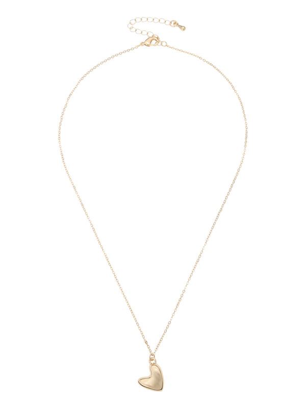 ハートネックレス（シルバー/ゴールド/アクセサリー/ネックレス）| Te