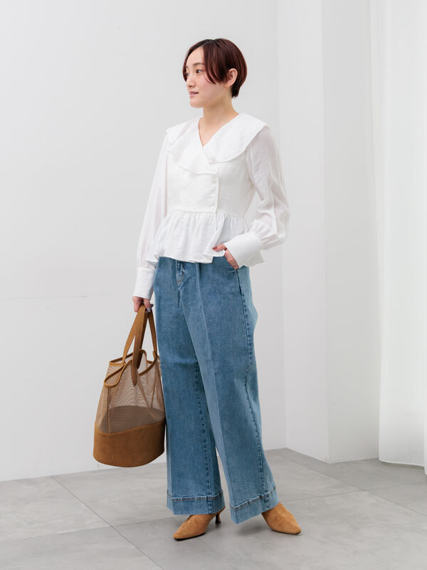 本日のみ　格安　マーロンエノンフィ  ラッフルフリルタイシャツ 000000114680-23.jpg?size=l&w=