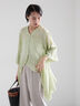 イレギュラーヘムチュニックブラウス（オフホワイト/ベージュ/ピスタチオ）｜Te chichi（テチチ）通販