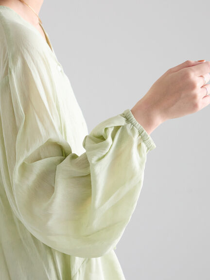 イレギュラーヘムチュニックブラウス（オフホワイト/ベージュ/ピスタチオ）｜Te chichi（テチチ）通販