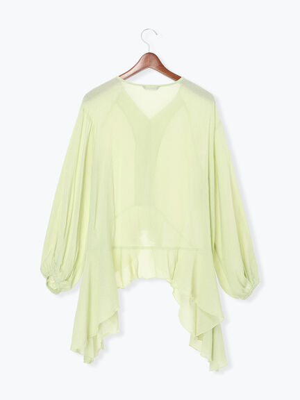 イレギュラーヘムチュニックブラウス（オフホワイト/ベージュ/ピスタチオ）｜Te chichi（テチチ）通販