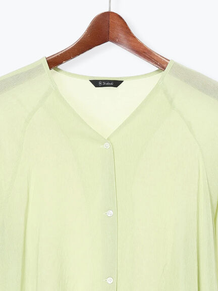 イレギュラーヘムチュニックブラウス（オフホワイト/ベージュ/ピスタチオ）｜Te chichi（テチチ）通販