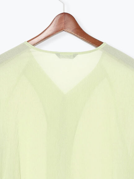 イレギュラーヘムチュニックブラウス（オフホワイト/ベージュ/ピスタチオ）｜Te chichi（テチチ）通販