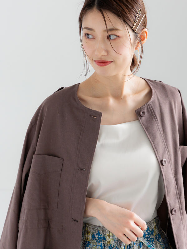カットサテンカップ付きキャミソール《2026 spring catalog item