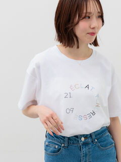 セール】 ラインストーンサークルロゴTシャツ《新色追加》（オフ