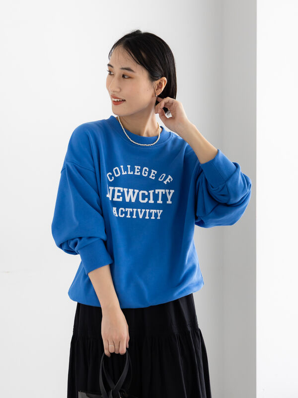 裏毛ロゴプルオーバー（オフホワイト/グレー/ブルー）｜Te chichi（テチチ）通販