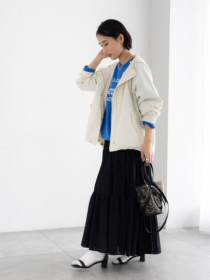 裏毛ロゴプルオーバー（オフホワイト/グレー/ブルー）｜Te chichi（テチチ）通販