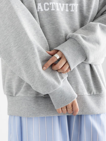 裏毛ロゴプルオーバー（オフホワイト/グレー/ブルー）｜Te chichi（テチチ）通販