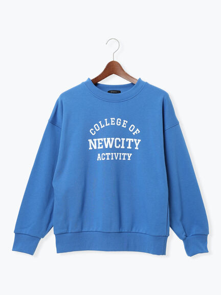 裏毛ロゴプルオーバー（オフホワイト/グレー/ブルー）｜Te chichi（テチチ）通販