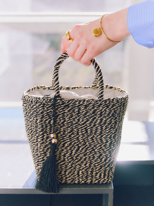 seventenbymihokawahito フリンジカゴバッグ FEATURE- Rattan Belt Bag｜seventen