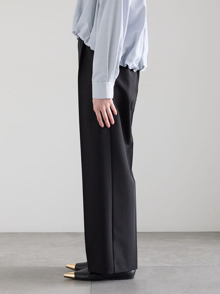 【2026年3月InRed掲載波瑠さん着用】ダブルクロスイージーワイドパンツ（グレー/チャコールグレー/ブラック/ベージュ）｜Te chichi（テチチ）通販