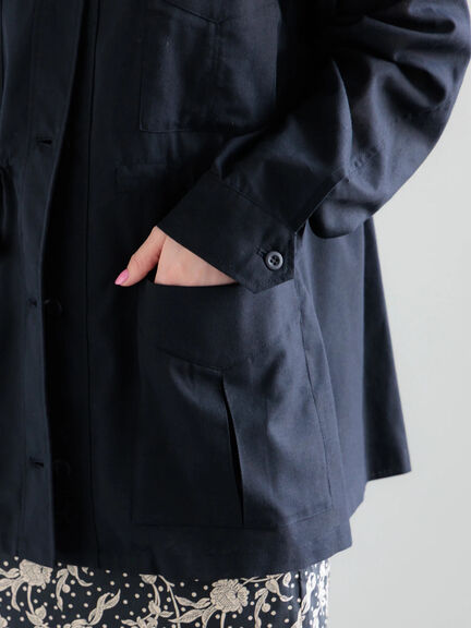 ノーカラーサファリジャケット《2026 spring catalog item》（ベージュ/ブラウン/ネイビー）｜Te chichi（テチチ）通販