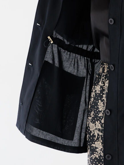 ノーカラーサファリジャケット《2026 spring catalog item》（ベージュ/ブラウン/ネイビー）｜Te chichi（テチチ）通販