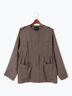 ノーカラーサファリジャケット《2026 spring catalog item》（ベージュ/ブラウン/ネイビー）｜Te chichi（テチチ）通販