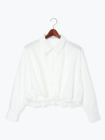 【2026年3月InRed掲載波瑠さん着用】バルーンヘムシャツ（オフホワイト/サックスブルー/ネイビー）｜Te chichi（テチチ）通販