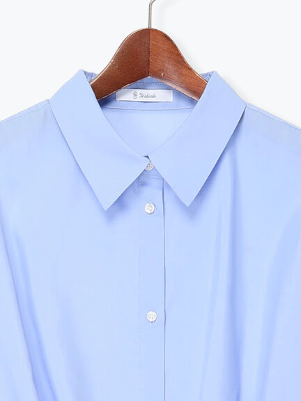 【2026年3月InRed掲載波瑠さん着用】バルーンヘムシャツ（オフホワイト/サックスブルー/ネイビー）｜Te chichi（テチチ）通販