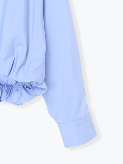 【2026年3月InRed掲載波瑠さん着用】バルーンヘムシャツ（オフホワイト/サックスブルー/ネイビー）｜Te chichi（テチチ）通販