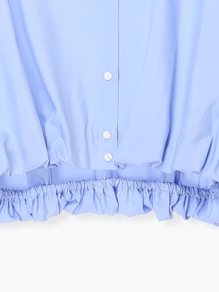 【2026年3月InRed掲載波瑠さん着用】バルーンヘムシャツ（オフホワイト/サックスブルー/ネイビー）｜Te chichi（テチチ）通販