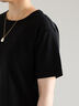 【調温】ミニマルネックTシャツ（オフホワイト/グレー/ブラック/ピンク）｜Te chichi（テチチ）通販