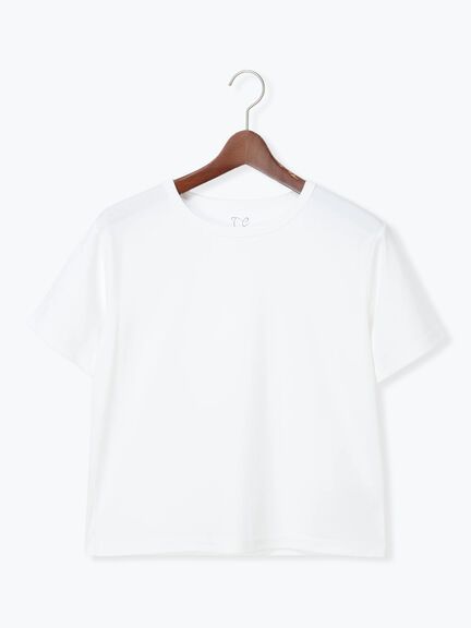 【調温】ミニマルネックTシャツ（オフホワイト/グレー/ブラック/ピンク）｜Te chichi（テチチ）通販