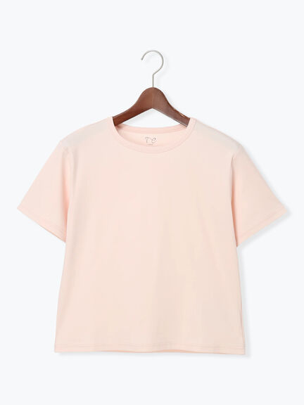 【調温】ミニマルネックTシャツ（オフホワイト/グレー/ブラック/ピンク）｜Te chichi（テチチ）通販