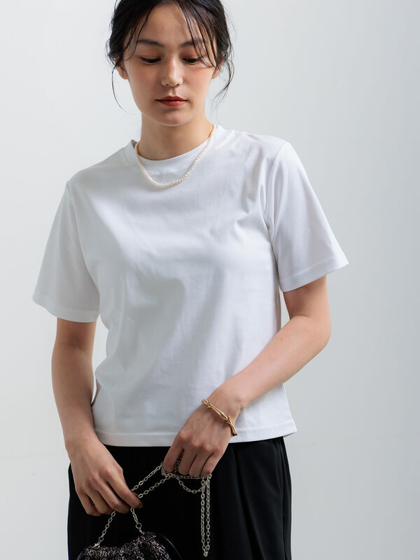 Chiiiibag 新作 Tシャツ ホワイト 定価出品 遮熱/調温】コンパクトTシャツ（オフホワイト/トップス/Tシャツ）| Te