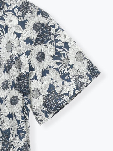 【LIBERTY FABRICS】Vネックフレアワンピース（ブラック/ネイビー）｜Te chichi（テチチ）通販