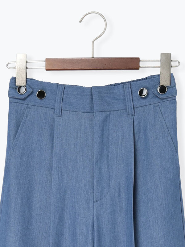 デニムライクシルキータッチワイドパンツ《2026 SUMMER LOOK item