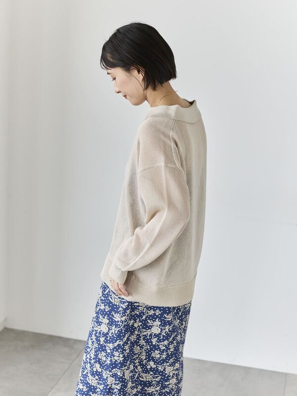 セール】 メッシュスキッパーポロニット（ブラック/レッド/ベージュ