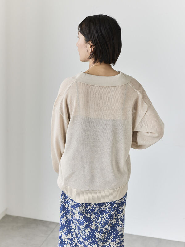 セール】 メッシュスキッパーポロニット（ブラック/レッド/ベージュ