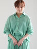 【新色追加】シャンブレーボイルシャツ(セットアップ可)《2026 SUMMER LOOK item》（オフホワイト/ブラック/オレンジ/グリーン/ブルー/ラベンダー）｜Te chichi（テチチ）通販