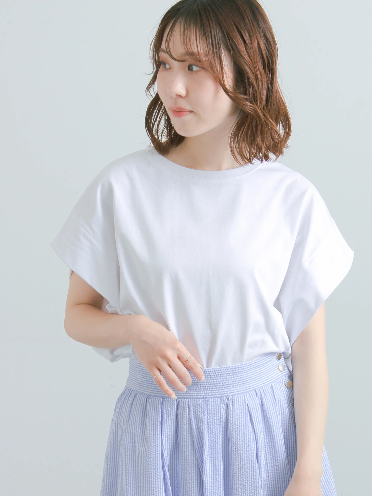 セール】 【接触冷感/遮熱/吸水速乾】ショルダータックドルマンTシャツ 