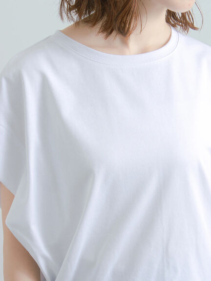 【接触冷感/遮熱/吸水速乾】ショルダータックドルマンTシャツ（オフホワイト/チャコールグレー/ブラック/ブルー）｜Te chichi（テチチ）通販