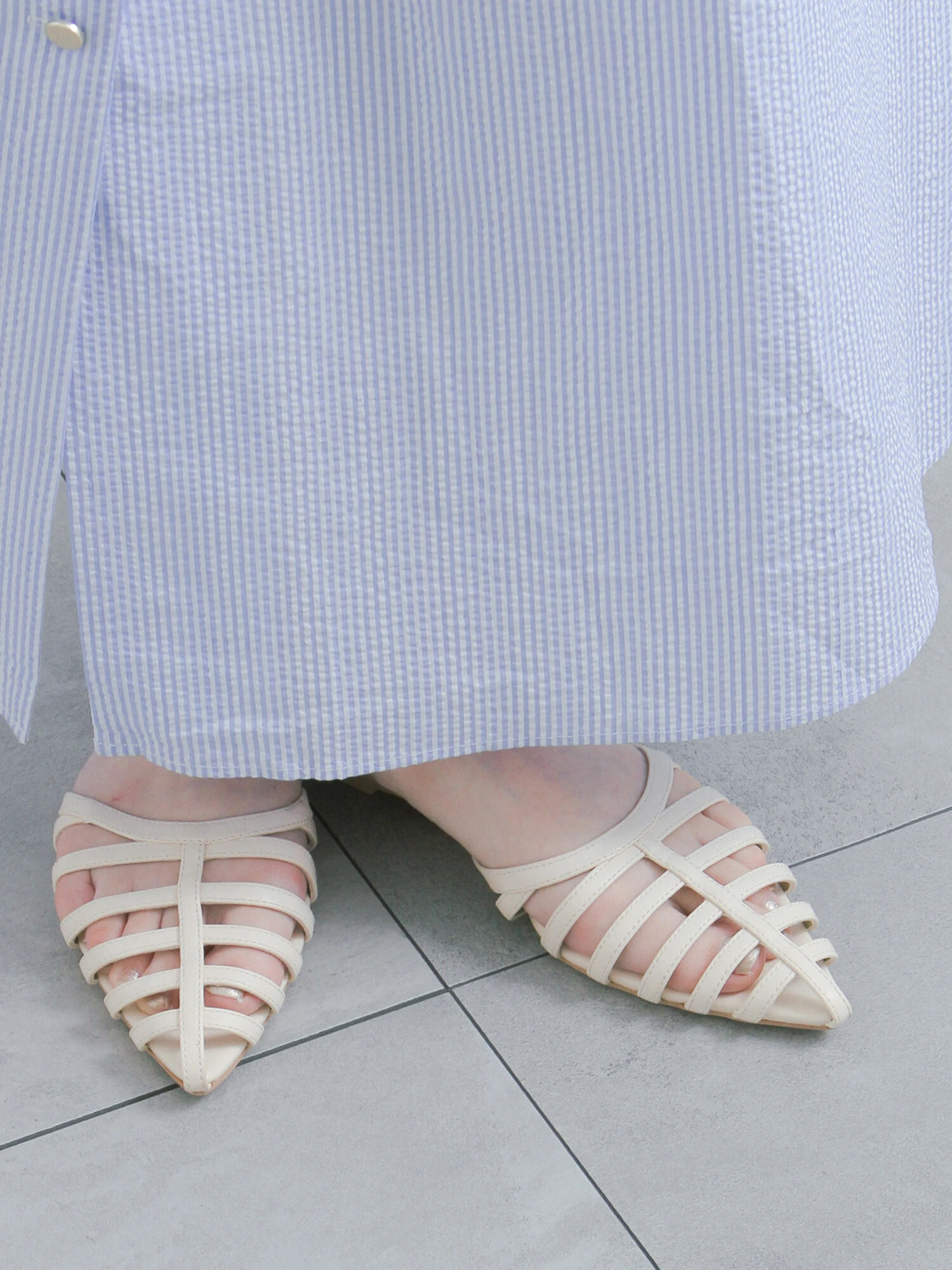 セール】 ポインテッドフラットミュール《2026 SUMMER LOOK item