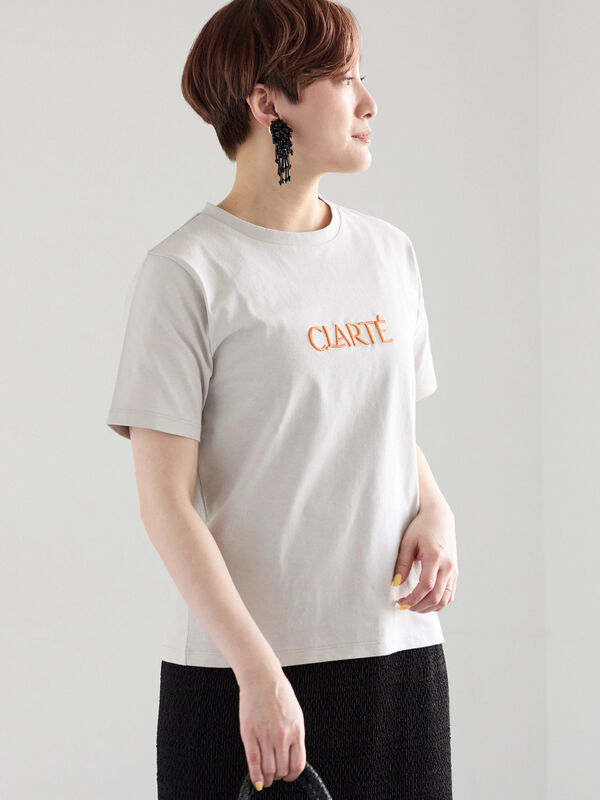 Stone  刺繍ロゴ Tシャツ ホワイト セール】 ウレタン刺繍ロゴスタンダードTシャツ《新色追加》（オフ